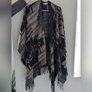World market acrylic poncho